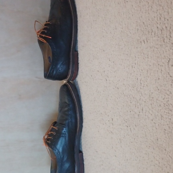 Florsheim Black Leather Brogue Wingtip Oxford - Picture 6 of 15